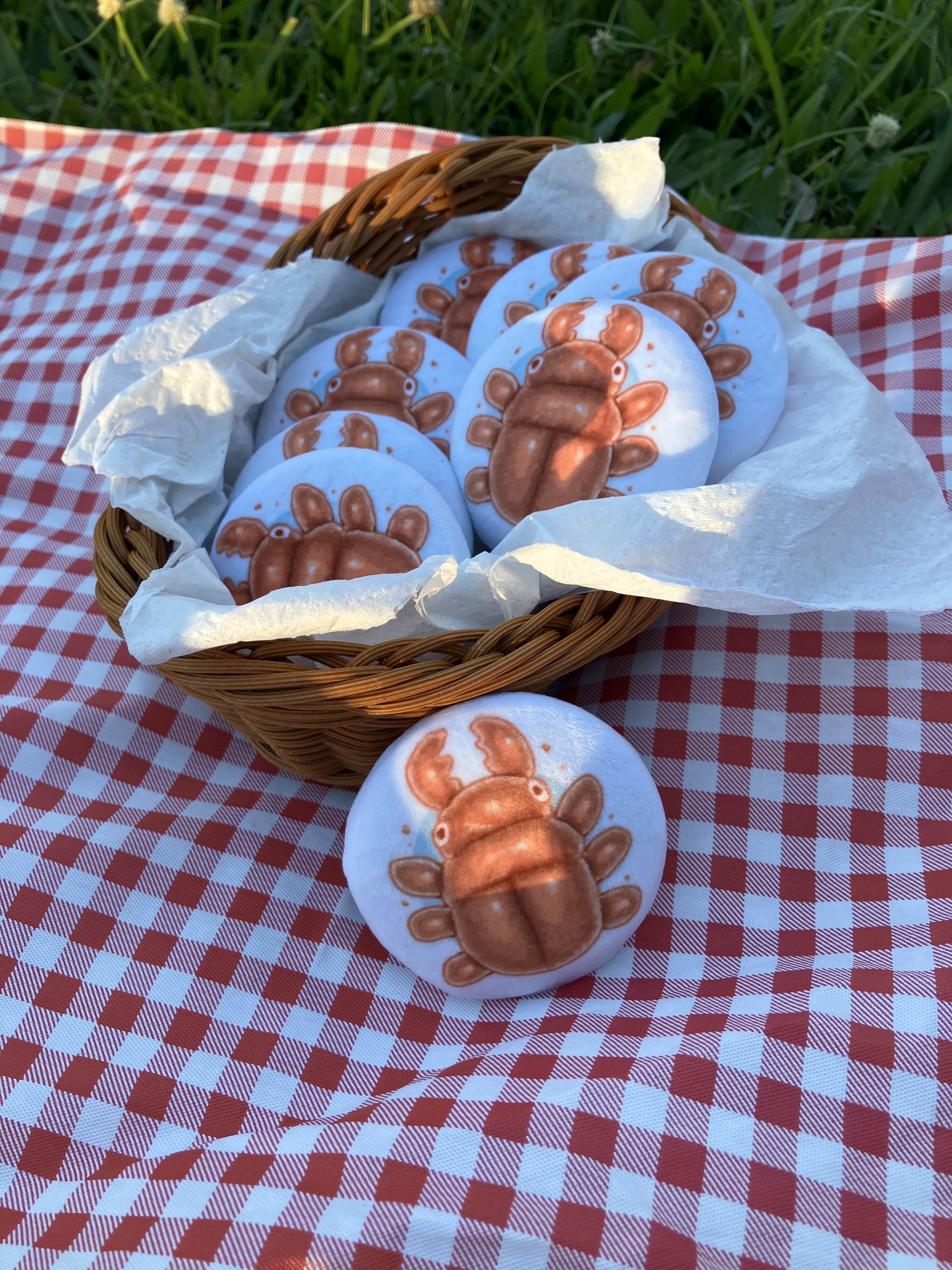 Beetle bread plush badges
